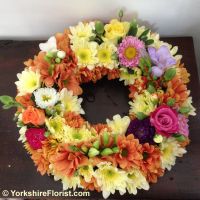 fresh flower wreath