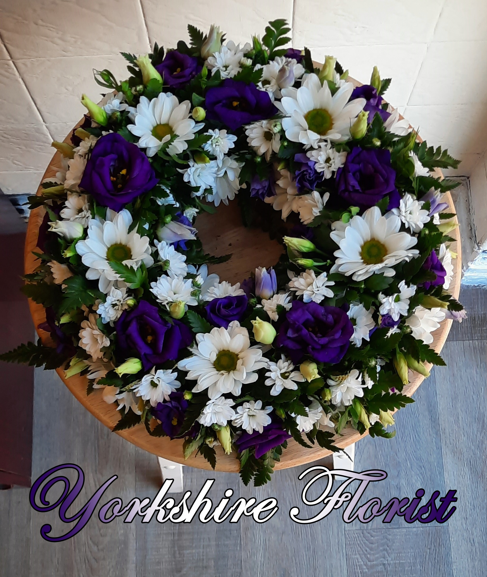 floral wreath tribute
