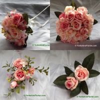 pink champagne wedding flowers